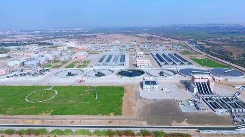 محطة معالجة مياه الصرف الصحي بمنطقة الجبل الأصفر