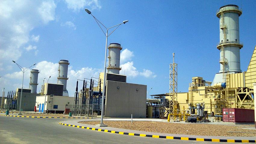 محطة توليد كهرباء غرب دمياط الغازية