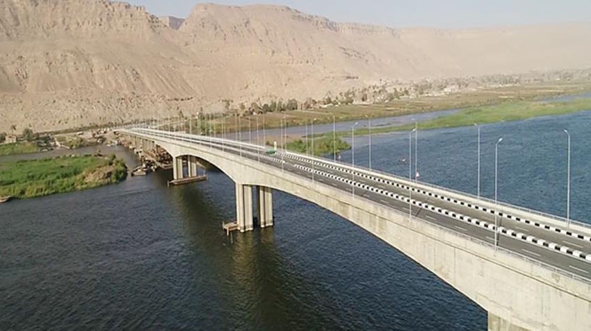 إنشاء محور جرجا على النيل بمحافظة سوهاج
