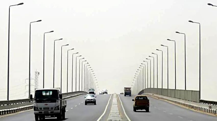 كوبري دهشور أعلى السكك الحديدية