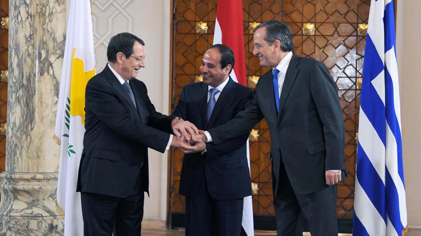 القمة الثلاثية الأولى بين مصر وقبرص واليونان