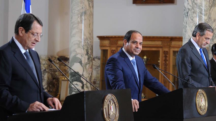 القمة الثلاثية الأولى بين مصر وقبرص واليونان