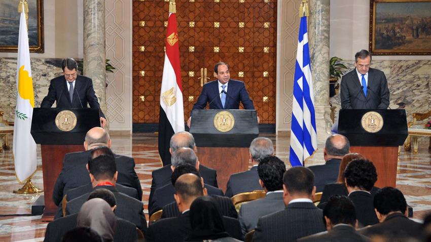 القمة الثلاثية الأولى بين مصر وقبرص واليونان
