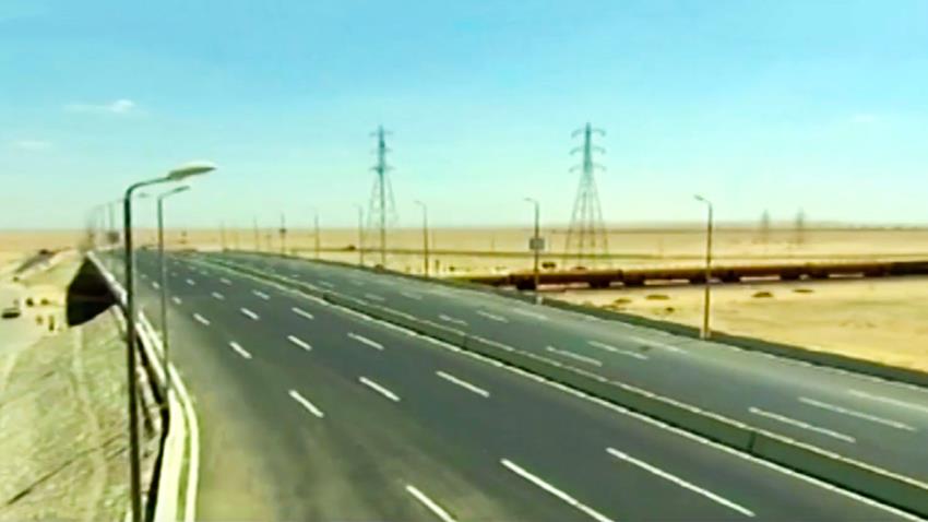 كوبري ومزلقان الطريق الغربي بمحافظة بني سويف