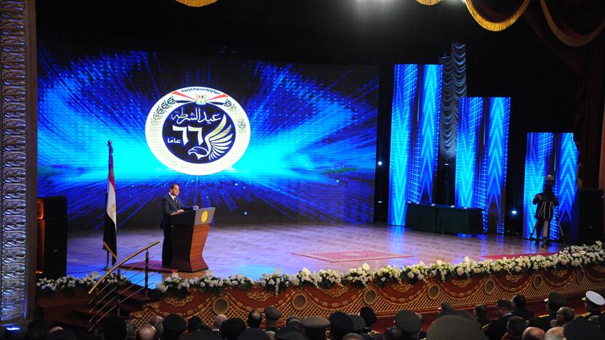 السيد الرئيس عبد الفتاح السيسي يشهد الاحتفال بعيد الشرطة السادس والستين