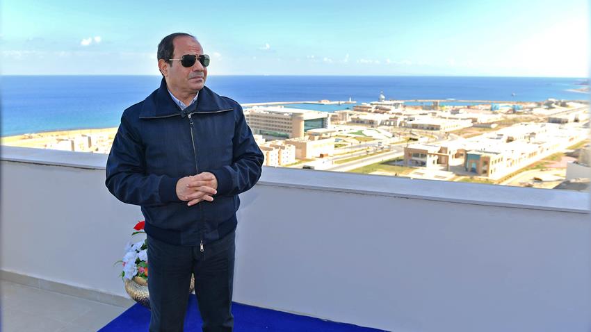 President Abdel Fattah El-Sisi Tours the Galala City