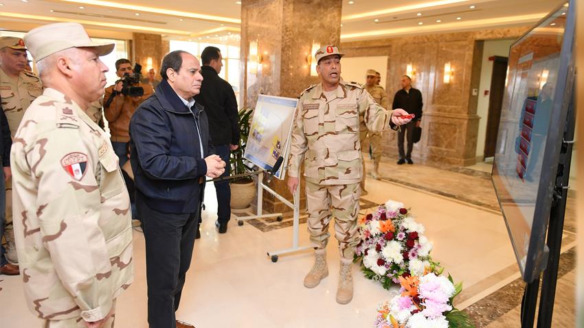 جولة الرئيس عبد الفتاح السيسي بمنطقة هضبة الجلالة