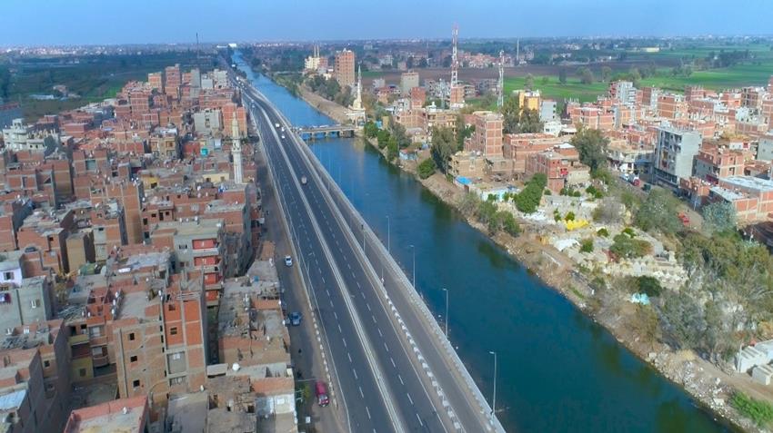 إنشاء كوبري طنامل العلوي على طريق بنها – المنصورة