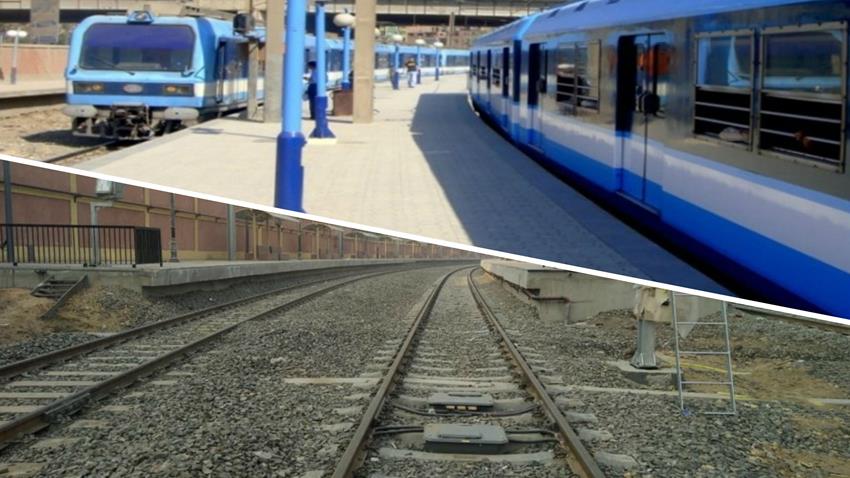 ازدواج السكة الحديدية بين محطتي المرج والمرج الجديدة