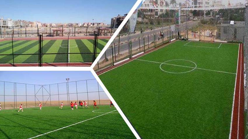 المرحلة الخامسة من تطوير الملاعب الخماسية والقانونية بمراكز الشباب على مستوى الجمهورية