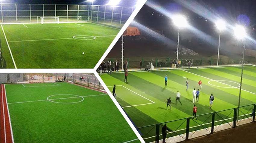 المرحلة السابعة من تطوير الملاعب الخماسية والقانونية بمراكز الشباب على مستوى الجمهورية