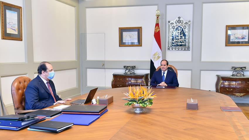 President El-Sisi Meets with General Intelligence Service Director
