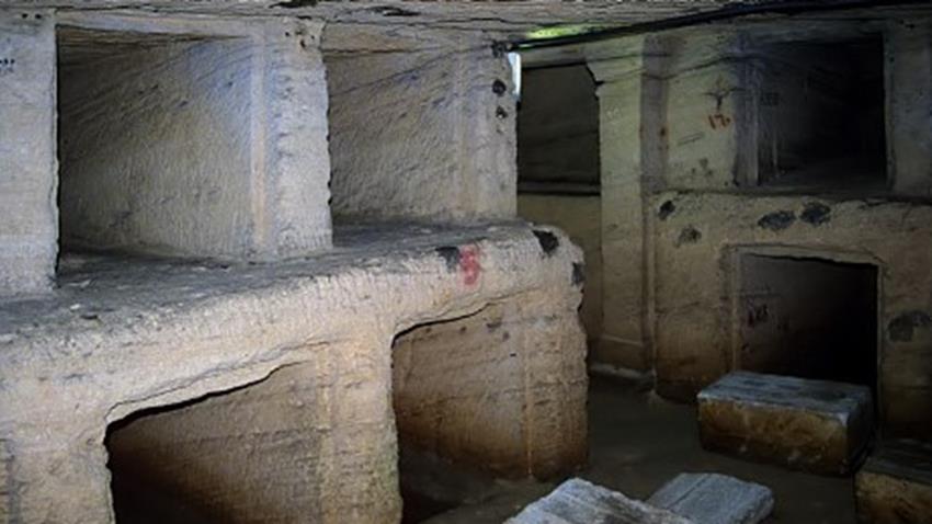 تطوير وخفض منسوب المياه الجوفية –بمقابر كوم الشقافة بالإسكندرية