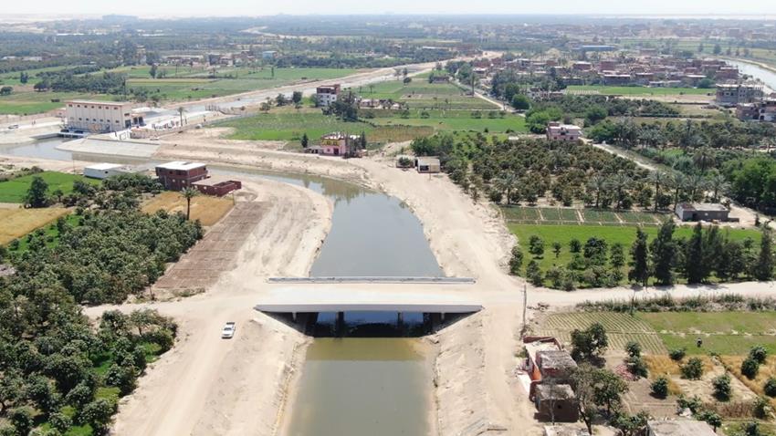 محطتي رفع مياه على مصرف المحسمة غر ب قناة السويس
