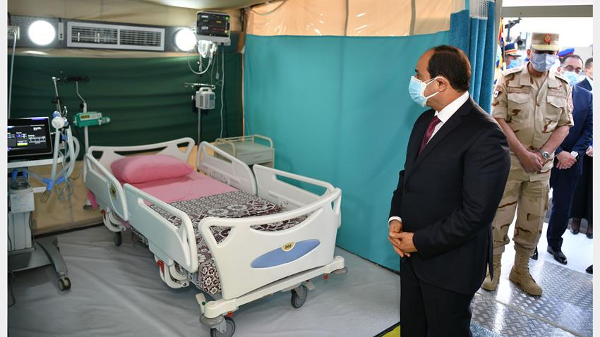 إنشاء مجمع مستشفيات القوات المسلحة للعزل الصحي