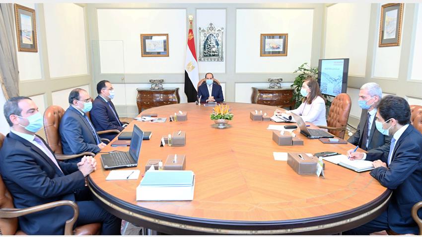 الرئيس عبد الفتاح السيسي يتابع تطورات مشروع إنشاء منظومة المخازن الاستراتيجية للتخزين الطبي