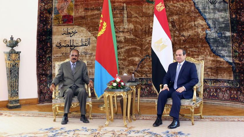 الرئيس عبد الفتاح السيسي يستقبل رئيس دولة إريتريا