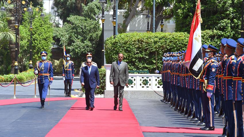 الرئيس عبد الفتاح السيسي يستقبل رئيس دولة إريتريا