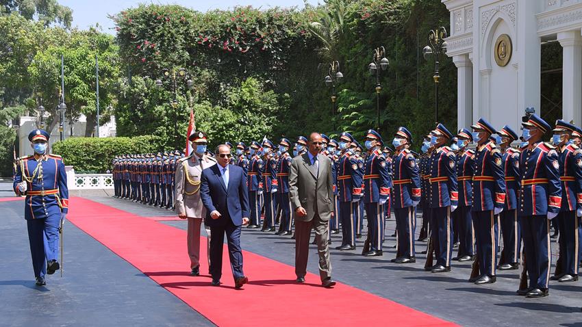 الرئيس عبد الفتاح السيسي يستقبل رئيس دولة إريتريا
