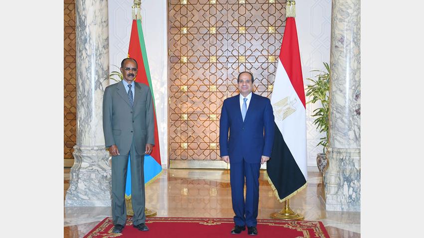 الرئيس عبد الفتاح السيسي يستقبل رئيس دولة إريتريا