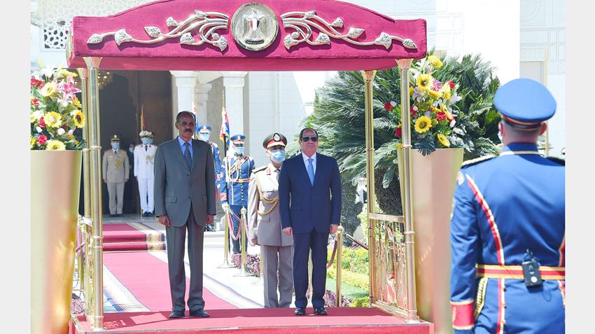 الرئيس عبد الفتاح السيسي يستقبل رئيس دولة إريتريا