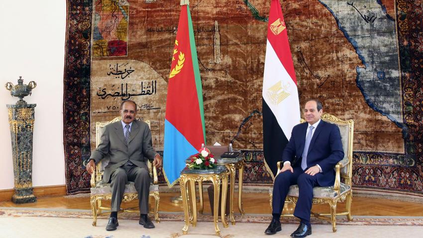 President El-Sisi Receives Eritrean Counterpart