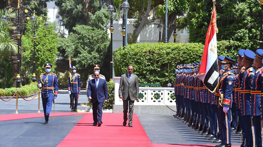 President El-Sisi Receives Eritrean Counterpart