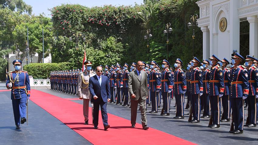President El-Sisi Receives Eritrean Counterpart
