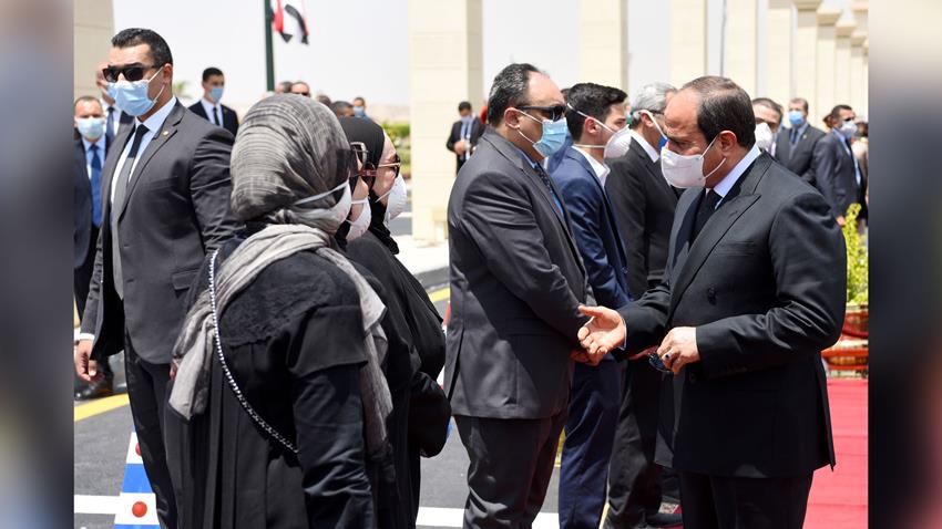 President El-Sisi Leads Lt. Gen. Mohamed El-Assar’s Military Funeral Procession
