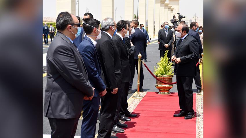 President El-Sisi Leads Lt. Gen. Mohamed El-Assar’s Military Funeral Procession