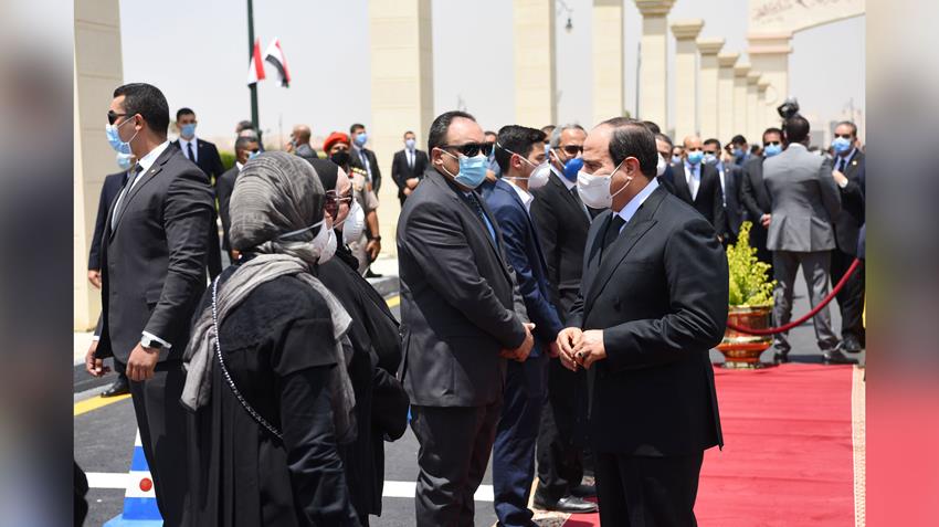 President El-Sisi Leads Lt. Gen. Mohamed El-Assar’s Military Funeral Procession