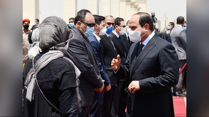 Le Président Al-Sissi assiste aux funérailles militaires du lieutenant-général Mohamed Al-Assar