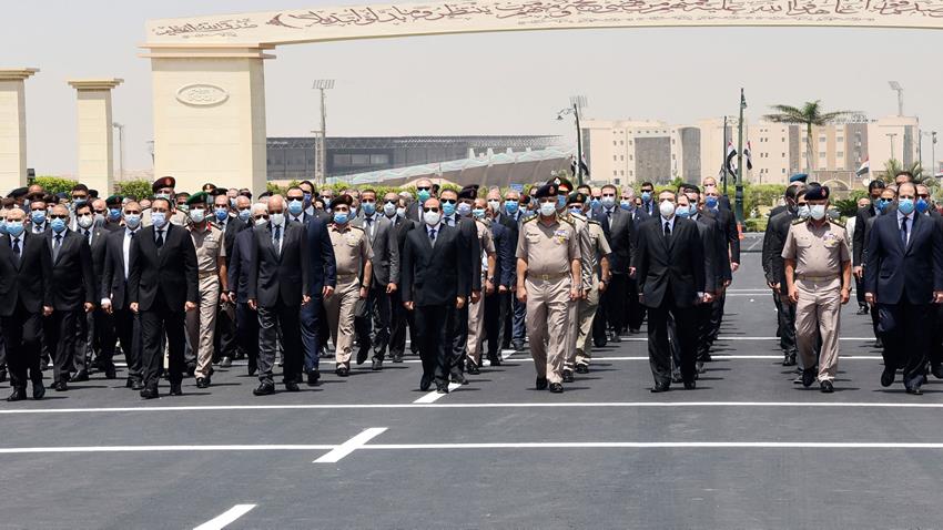 Le Président Al-Sissi assiste aux funérailles militaires du lieutenant-général Mohamed Al-Assar