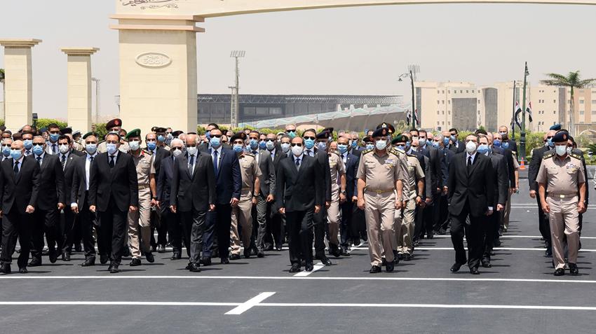Le Président Al-Sissi assiste aux funérailles militaires du lieutenant-général Mohamed Al-Assar