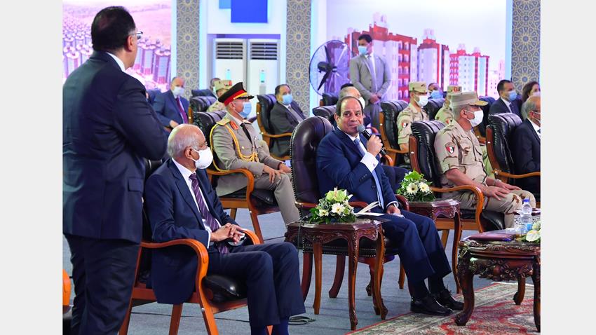 الرئيس عبد الفتاح السيسى يفتتح مشروع الأسمرات 3 وعددًا من مشروعات الإسكان بالمدن الجديدة