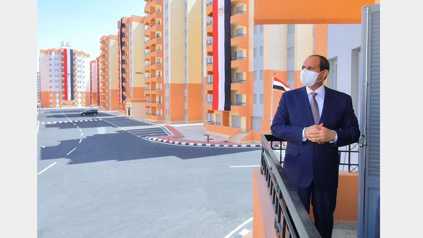 الرئيس عبد الفتاح السيسى يفتتح مشروع الأسمرات 3 وعددًا من مشروعات الإسكان بالمدن الجديدة