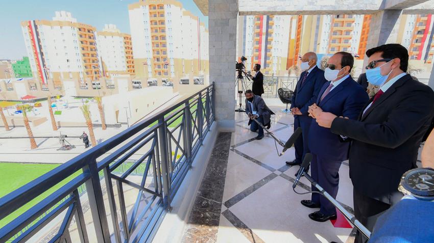 الرئيس عبد الفتاح السيسى يفتتح مشروع الأسمرات 3 وعددًا من مشروعات الإسكان بالمدن الجديدة