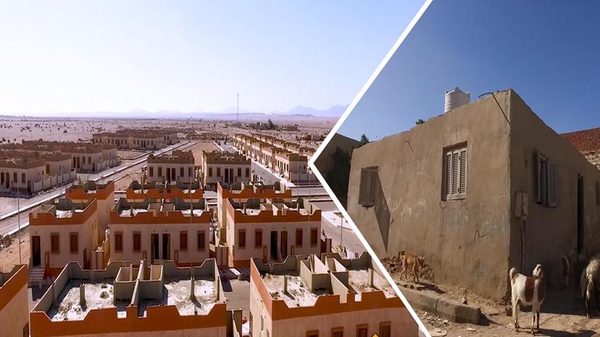 تطوير منطقة العشش بالبلد برأس غارب