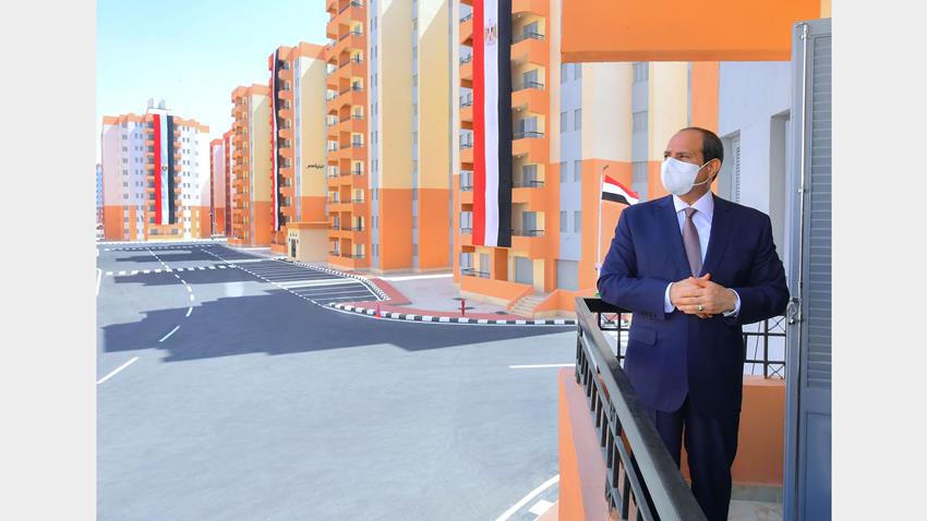 الرئيس عبد الفتاح السيسى يفتتح مشروع الأسمرات 3 وعددًا من مشروعات الإسكان بالمدن الجديدة