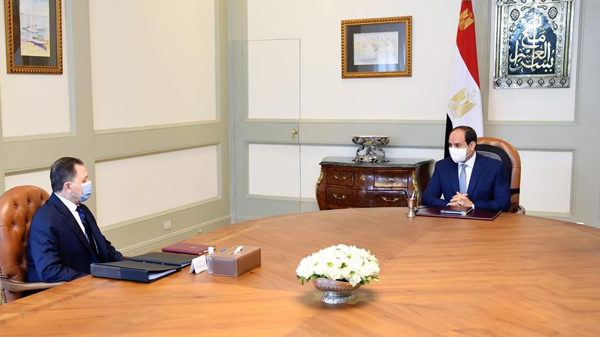 President El-Sisi Meets with Egyptian Minister of Interior