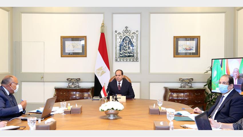 الرئيس عبد الفتاح السيسي يشارك في قمة أفريقية مصغرة بشأن قضية سد النهضة