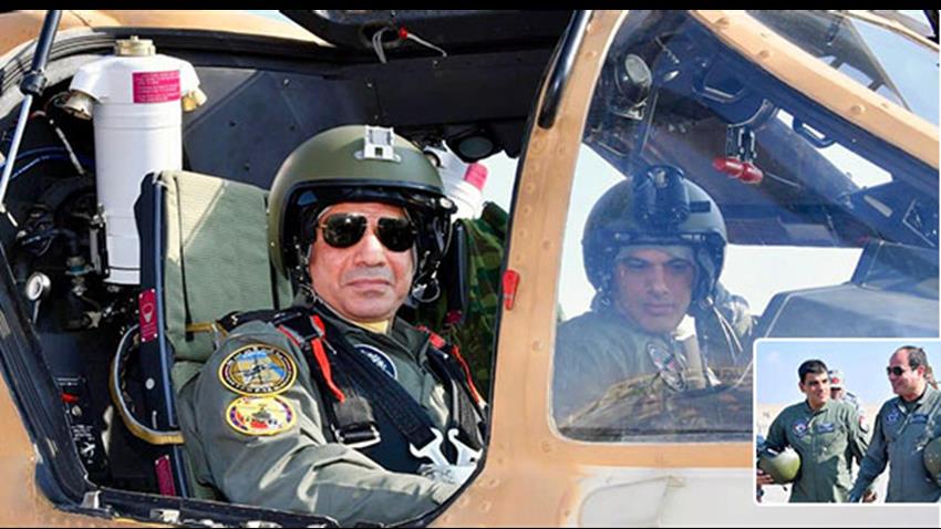 الرئيس السيسي يتفقد أحد القواعد الجوية ومشروع مستقبل مصر