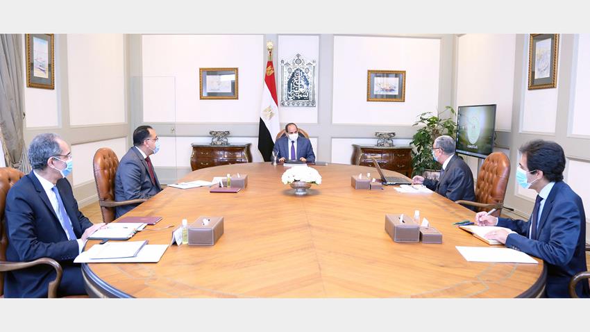 الرئيس عبد الفتاح السيسي يجتمع برئيس مجلس الوزراء وعدد من السادة الوزراء والمسئولين 26-7-2020