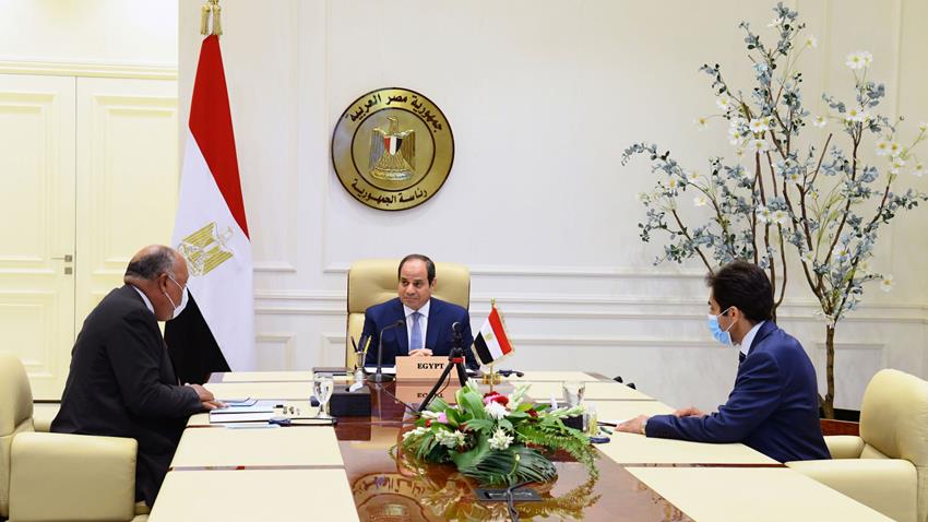 الرئيس عبد الفتاح السيسي يشارك عبر الفيديو كونفرانس في المؤتمر الدولي لدعم لبنان 9/8/2020