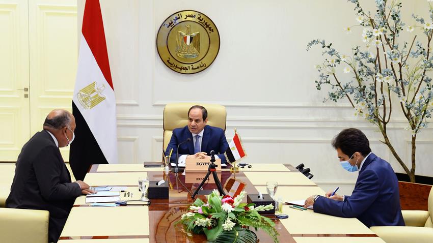 الرئيس عبد الفتاح السيسي يشارك عبر الفيديو كونفرانس في المؤتمر الدولي لدعم لبنان 9/8/2020