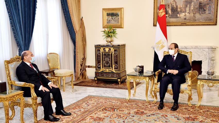 الرئيس عبد الفتاح السيسي يشهد أداء حلف اليمين لرئيس محكمة النقض