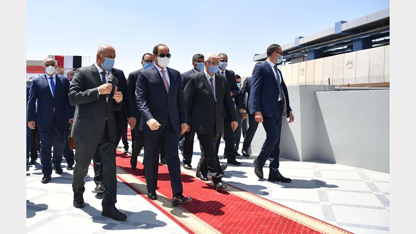 الرئيس عبد الفتاح السيسي يفتتح المرحلة الرابعة من الخط الثالث لمترو الأنفاق