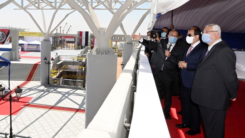 الرئيس عبد الفتاح السيسي يفتتح المرحلة الرابعة من الخط الثالث لمترو الأنفاق 16/8/2020