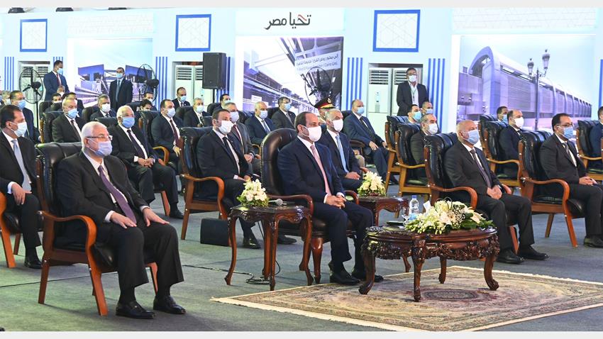 الرئيس عبد الفتاح السيسي يفتتح المرحلة الرابعة من الخط الثالث لمترو الأنفاق 16/8/2020