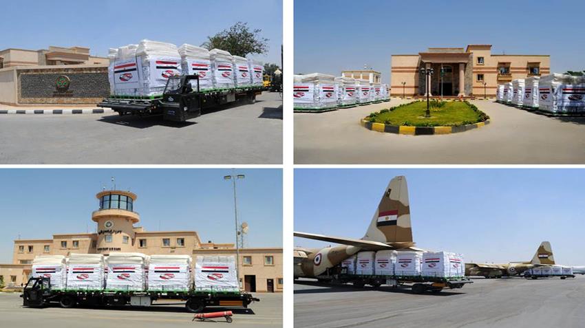 President El-Sisi Delivers 6th Batch of Emergency Aid to Lebanon
